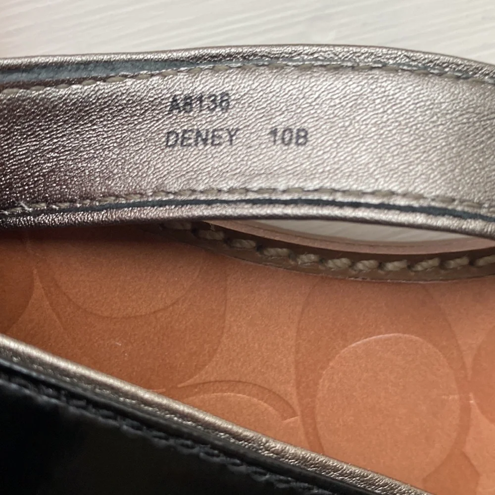 COACH Deney Embossed Calf Sandal - 10B - Picture 8 of 10